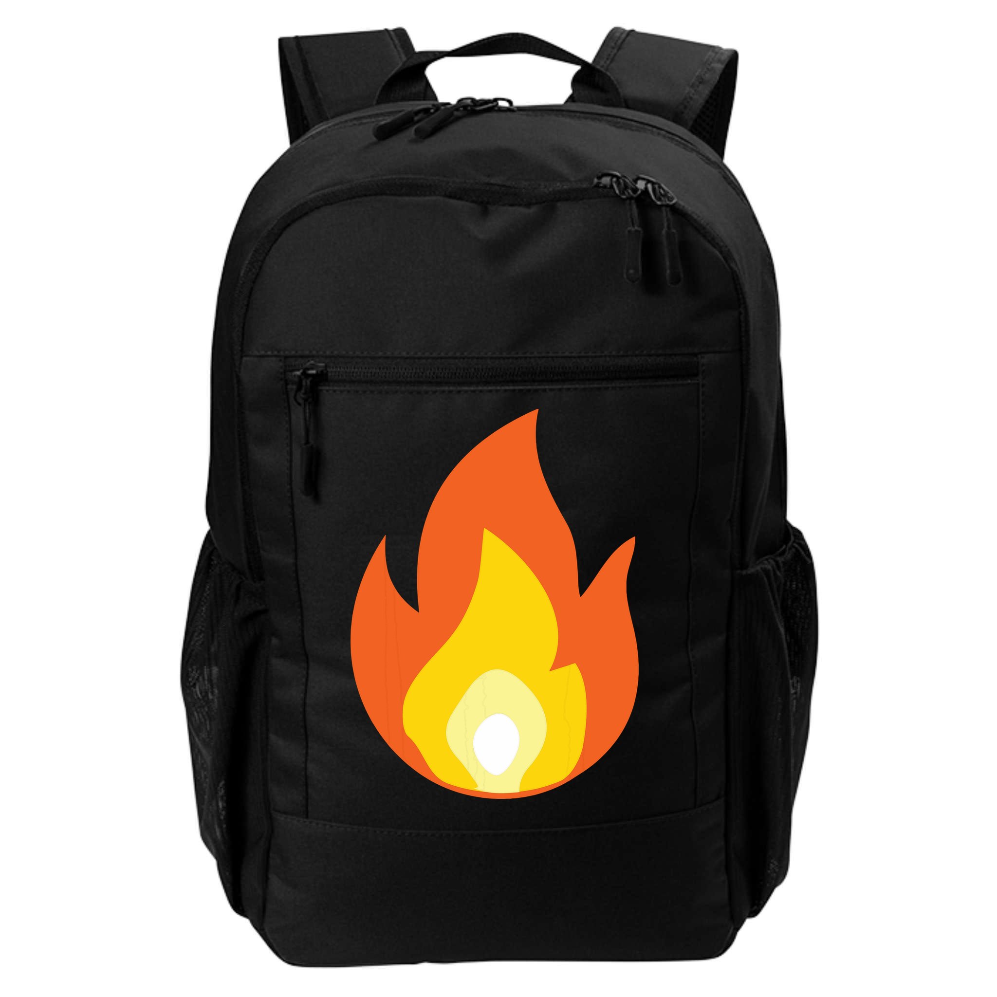 Lit Fire Flame Hot Burning Beach Backpack