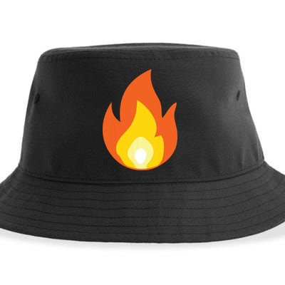 Lit Fire Flame Hot Burning Beach Sustainable Bucket Hat