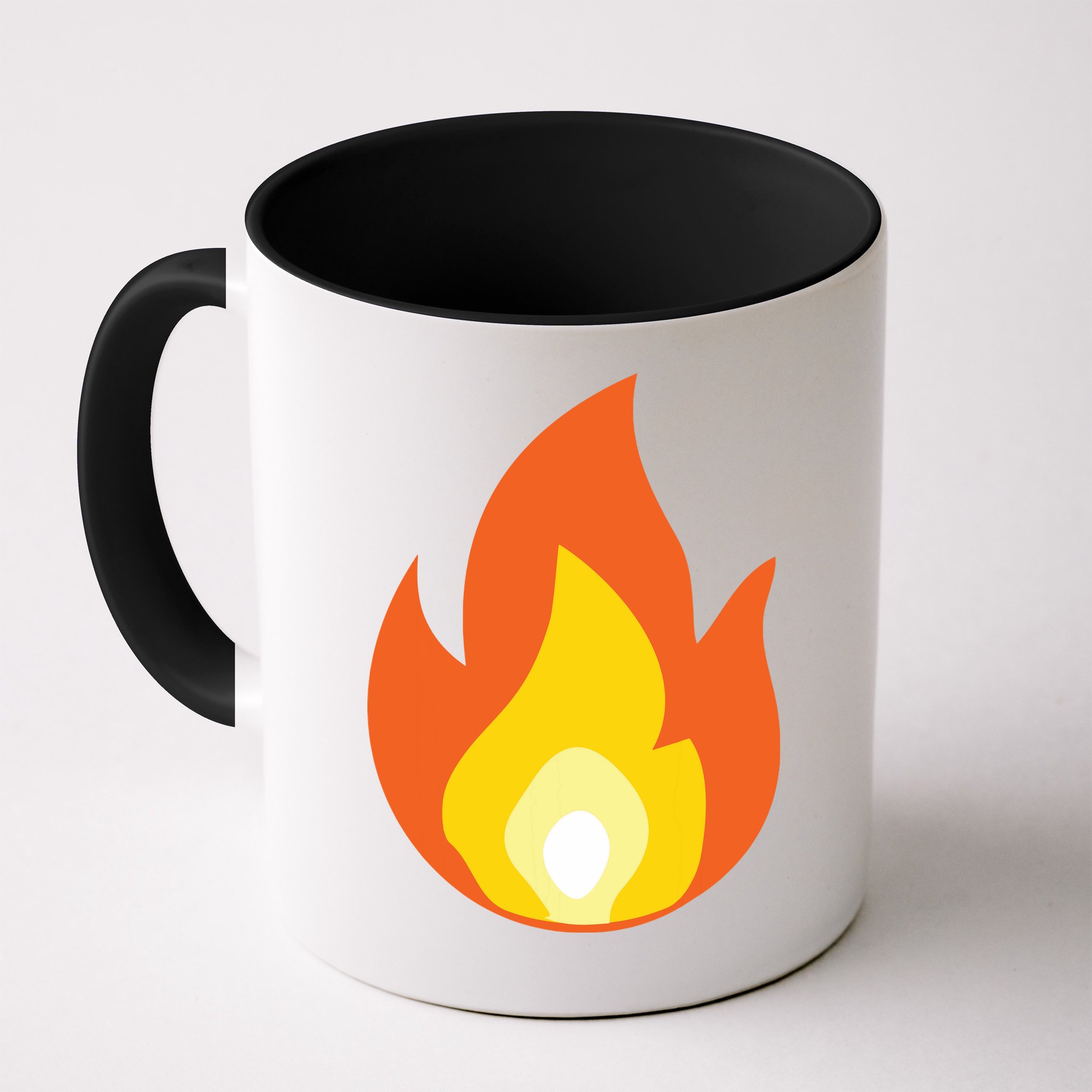 Lit Fire Flame Hot Burning Beach Mug