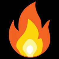 Lit Fire Flame Hot Burning Beach Drawstring Bag