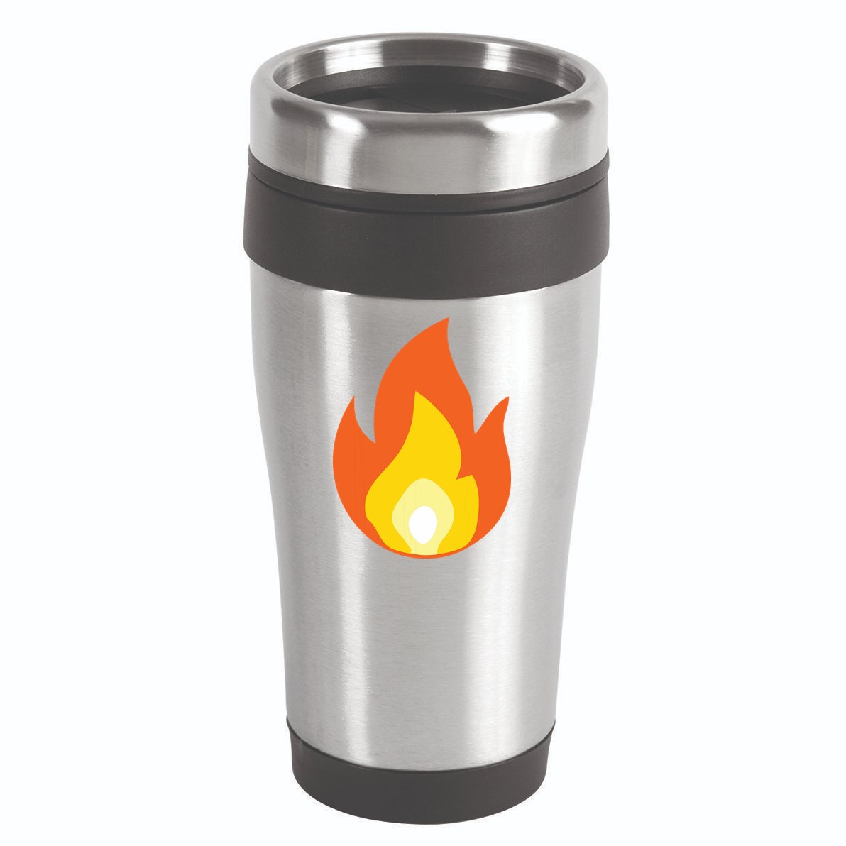 Lit Fire Flame Hot Burning Beach 16oz Travel Tumbler