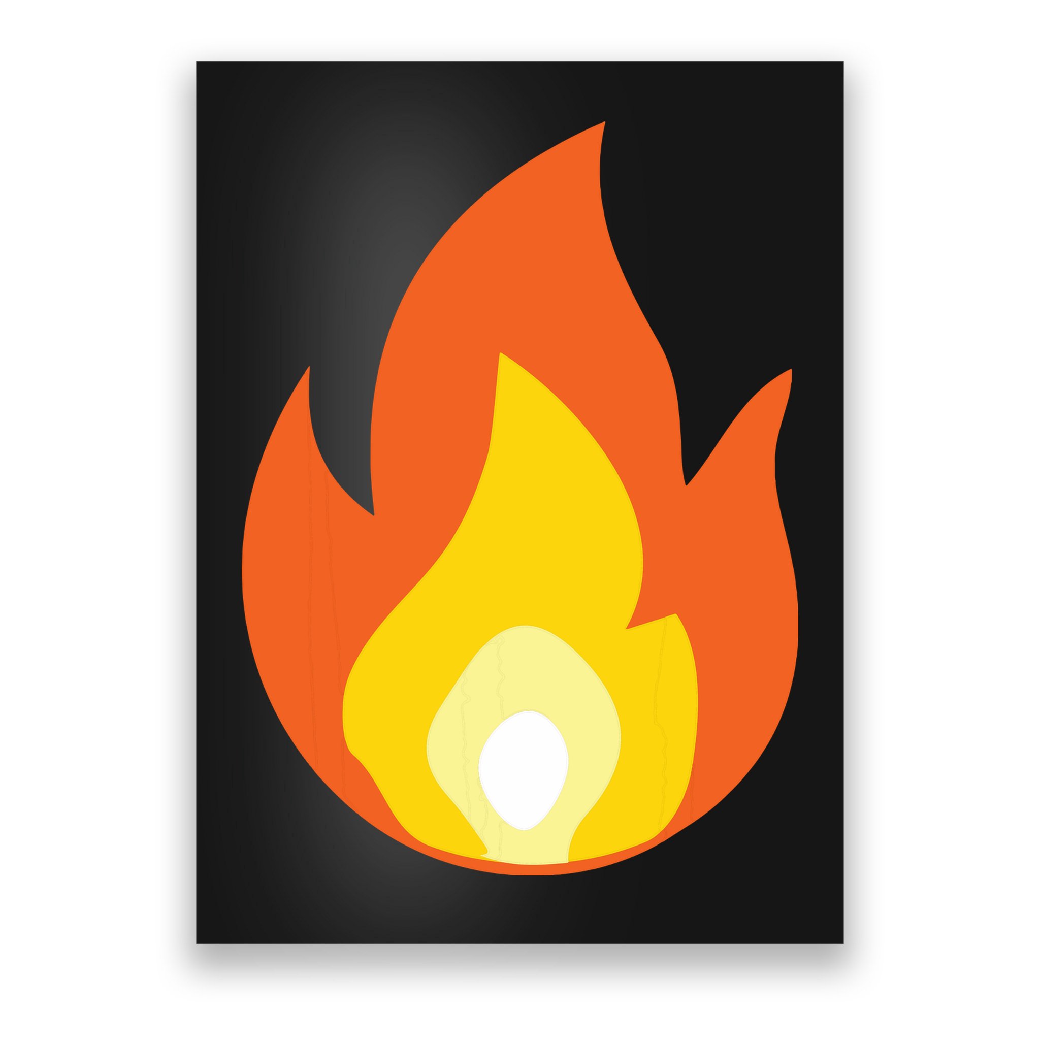 Lit Fire Flame Hot Burning Beach Poster