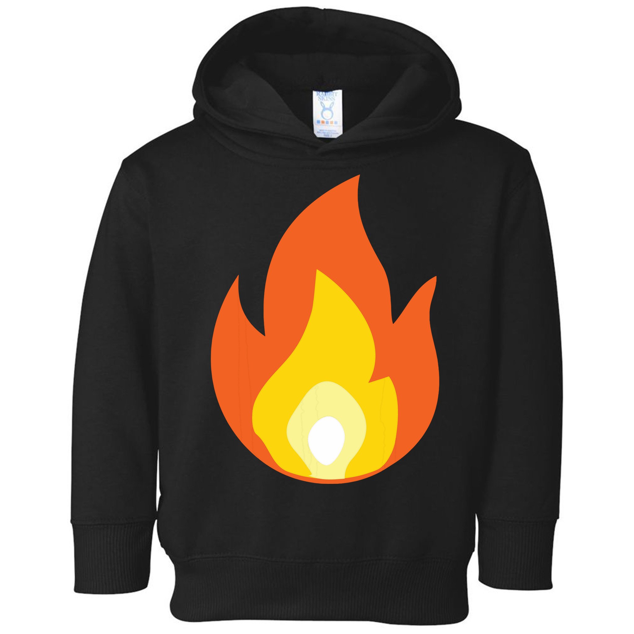 Lit Fire Flame Hot Burning Beach Toddler Hoodie