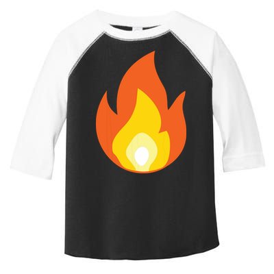 Lit Fire Flame Hot Burning Beach Toddler Fine Jersey T-Shirt