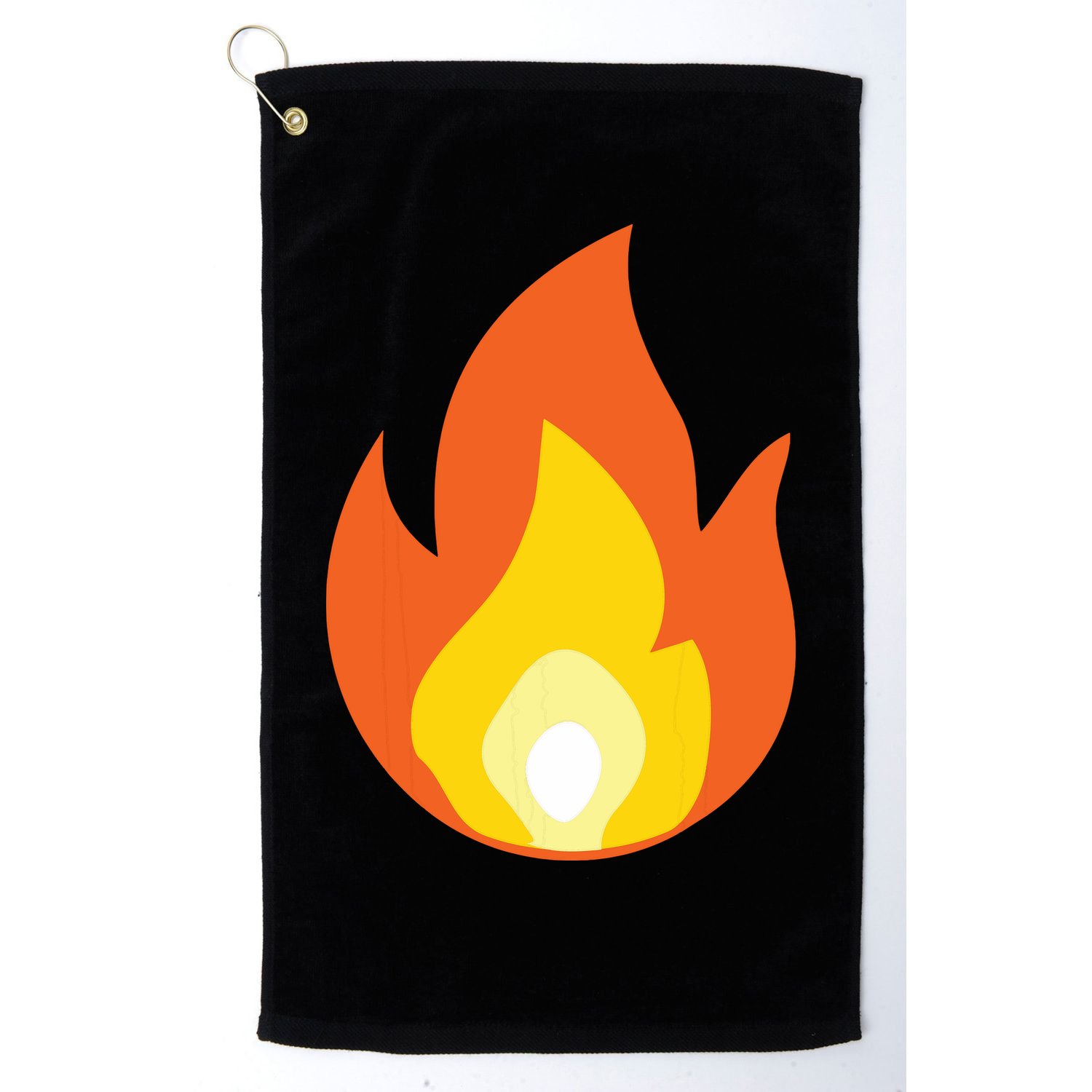 Lit Fire Flame Hot Burning Beach Golf Towel