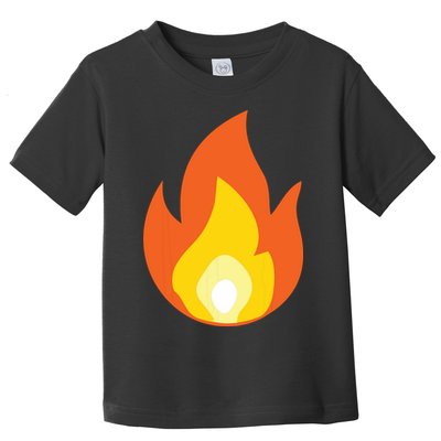 Lit Fire Flame Hot Burning Beach Toddler T-Shirt