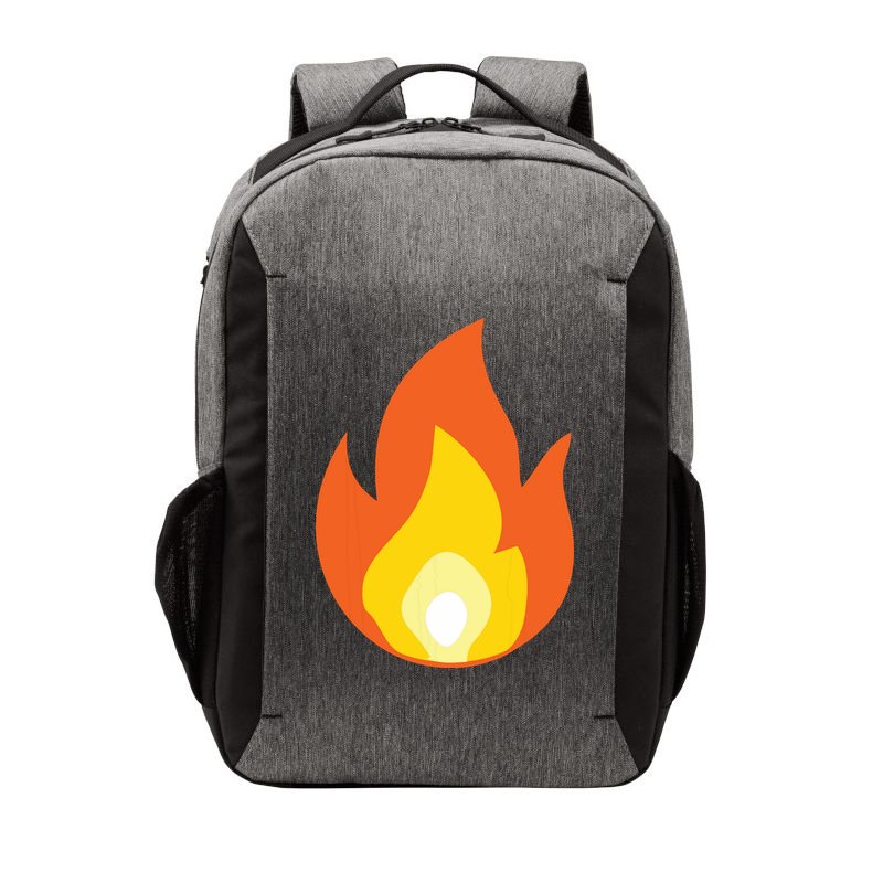 Lit Fire Flame Hot Burning Beach Vector Backpack