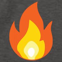 Lit Fire Flame Hot Burning Beach Vector Backpack