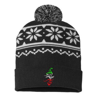 Life Freedom Free Iran Zan Zendegi Azadi Vintage USA-Made Snowflake Beanie