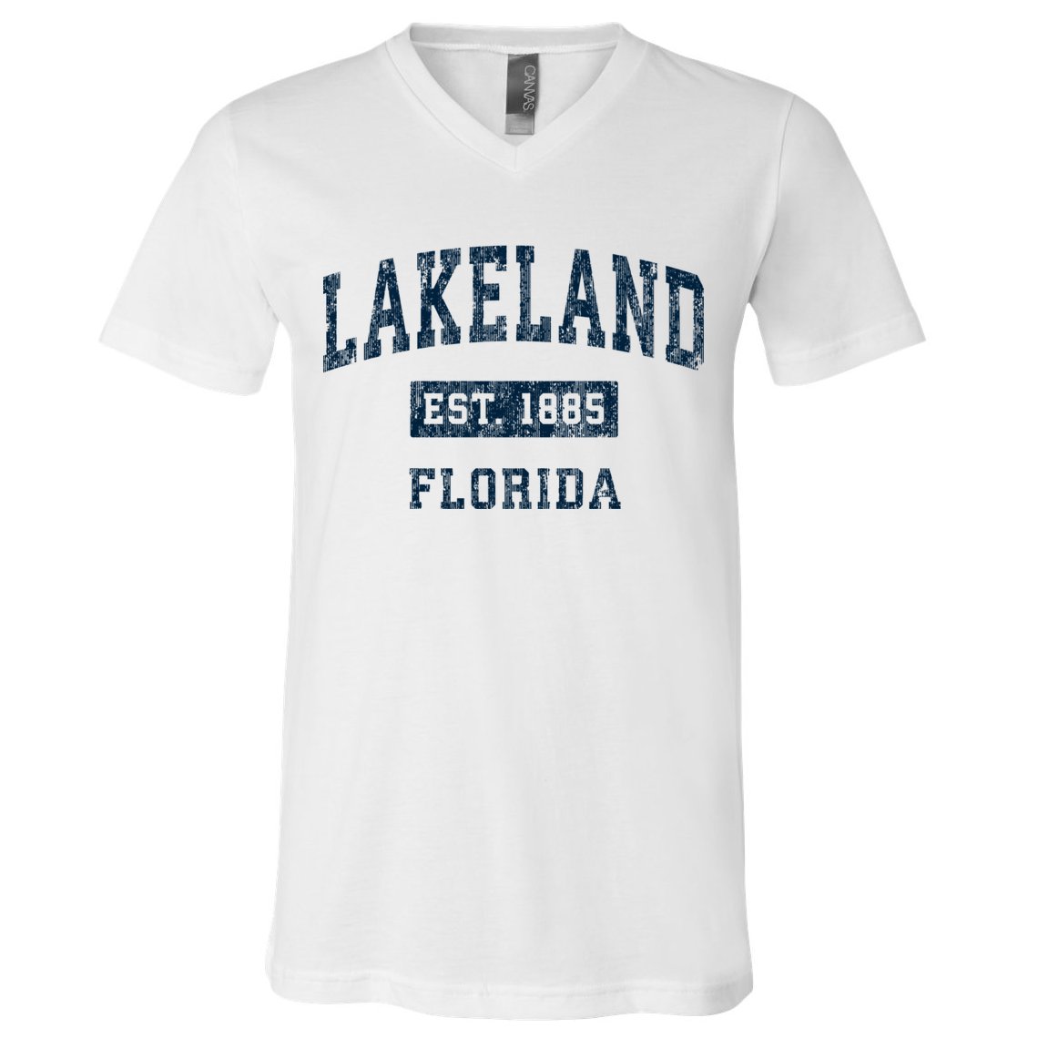 Lakeland Florida Fl Vintage Sports V-Neck T-Shirt