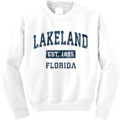 Lakeland Florida Fl Vintage Sports Kids Sweatshirt