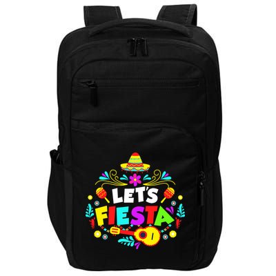 Let's Fiesta Funny Cinco De Mayo Impact Tech Backpack