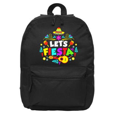 Let's Fiesta Funny Cinco De Mayo 16 in Basic Backpack