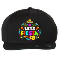 Let's Fiesta Funny Cinco De Mayo Wool Snapback Cap