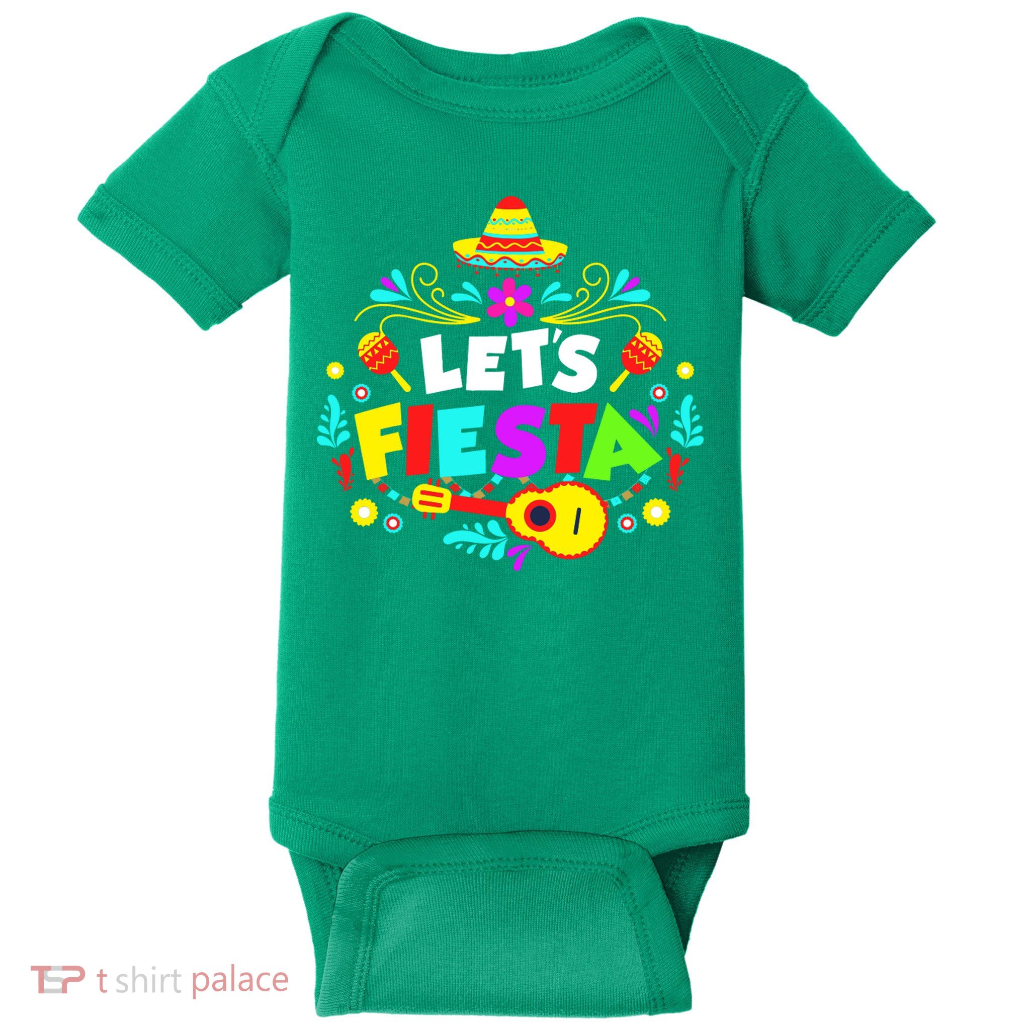 Let's Fiesta Funny Cinco De Mayo Baby Bodysuit