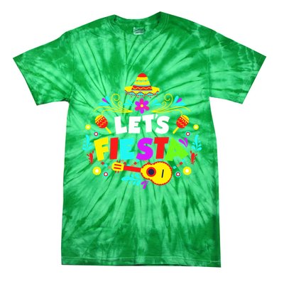 Let's Fiesta Funny Cinco De Mayo Tie-Dye T-Shirt