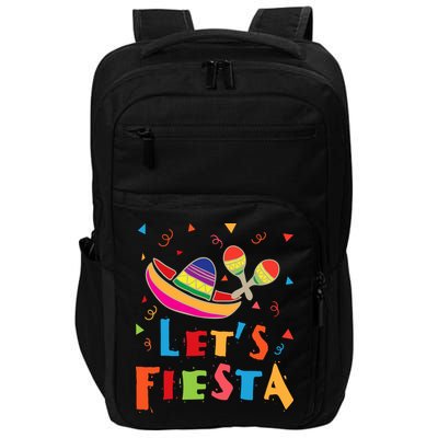 Let's Fiesta Funny Cinco De Mayo Impact Tech Backpack