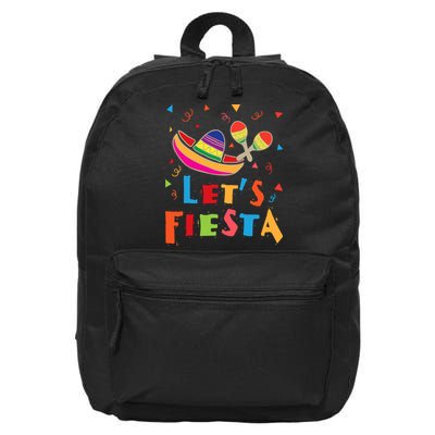 Let's Fiesta Funny Cinco De Mayo 16 in Basic Backpack