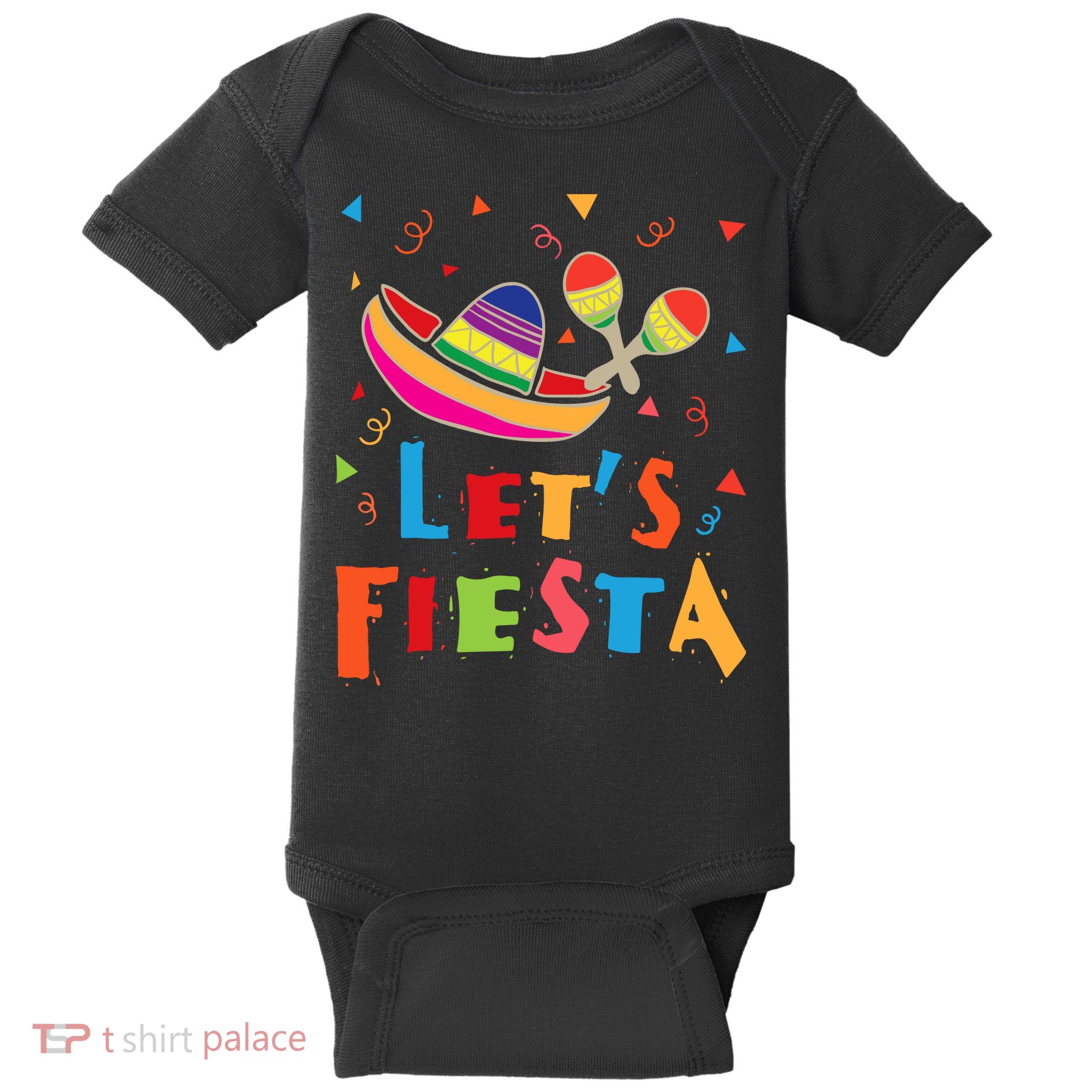 Let's Fiesta Funny Cinco De Mayo Baby Bodysuit