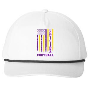 Louisiana Football Fan American Flag Snapback Five-Panel Rope Hat