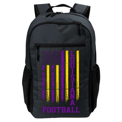 Louisiana Football Fan American Flag Daily Commute Backpack