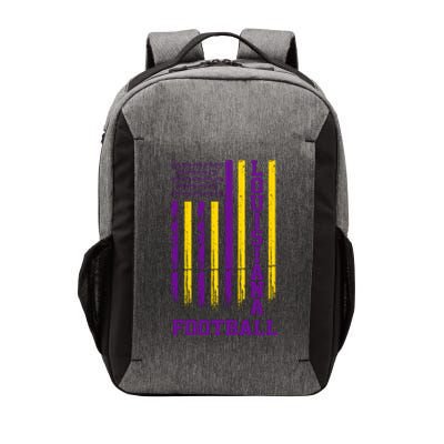 Louisiana Football Fan American Flag Vector Backpack