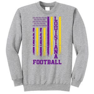 Louisiana Football Fan American Flag Sweatshirt