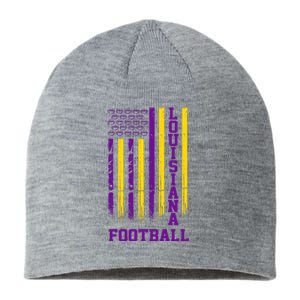 Louisiana Football Fan American Flag Sustainable Beanie