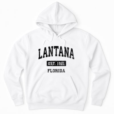 Lantana Florida Fl Vintage Sports Established Hoodie