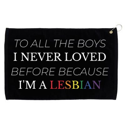 Lesbian Funny Flag Lesbian Funny Valentines Day Meaningful Gift Grommeted Golf Towel