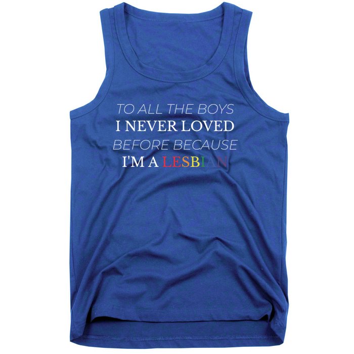 Lesbian Funny Flag Lesbian Funny Valentines Day Meaningful Gift Tank Top