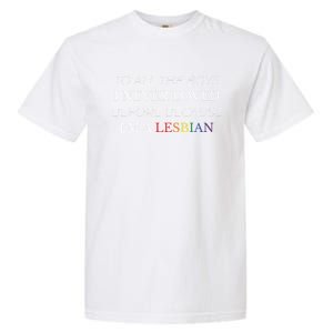 Lesbian Funny Flag Lesbian Funny Valentines Day Meaningful Gift Garment-Dyed Heavyweight T-Shirt