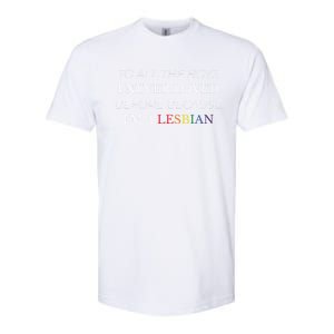 Lesbian Funny Flag Lesbian Funny Valentines Day Meaningful Gift Softstyle CVC T-Shirt