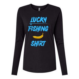 LUCKY FISHING Funny Banana Humor Womens Cotton Relaxed Long Sleeve T-Shirt