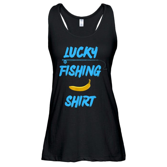 LUCKY FISHING Funny Banana Humor Ladies Essential Flowy Tank