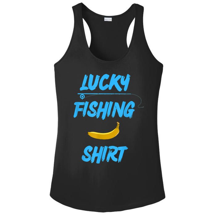 LUCKY FISHING Funny Banana Humor Ladies PosiCharge Competitor Racerback Tank