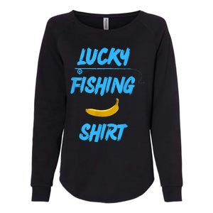 LUCKY FISHING Funny Banana Humor Womens California Wash Sweatshirt