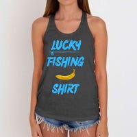 LUCKY FISHING Funny Banana Humor Women's Knotted Racerback Tank