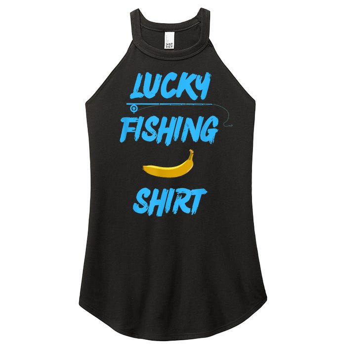 LUCKY FISHING Funny Banana Humor Women's Perfect Tri Rocker Tank