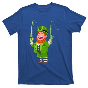 Leprechaun Fishing Funny St Patricks Day Gift T-Shirt