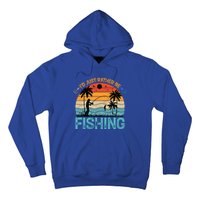 Lucky Fishing Funny Quote I'd Just Rather Be Fishing Great Gift Hoodie