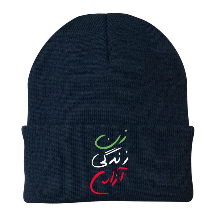 Life Freedom Farsi Calligraphy Zan Zendegi Azadi Knit Cap Winter Beanie