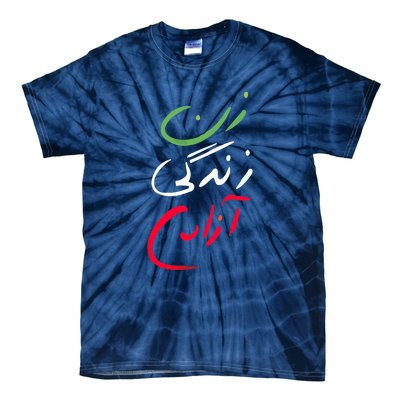 Life Freedom Farsi Calligraphy Zan Zendegi Azadi Tie-Dye T-Shirt