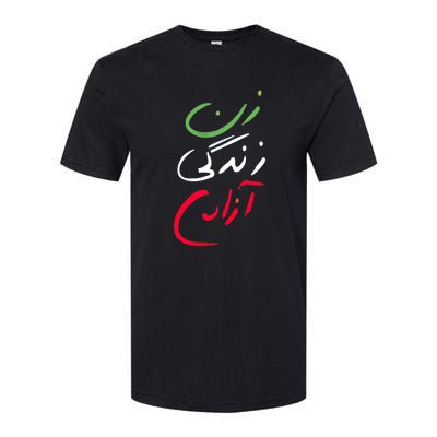 Life Freedom Farsi Calligraphy Zan Zendegi Azadi Softstyle CVC T-Shirt