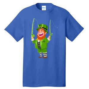 Leprechaun Fishing Funny St Patricks Day Funny Gift Tall T-Shirt