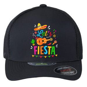 Let's Fiesta For Funny Cinco De Mayo Costume Party Flexfit Unipanel Trucker Cap