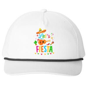 Let's Fiesta For Funny Cinco De Mayo Costume Party Snapback Five-Panel Rope Hat