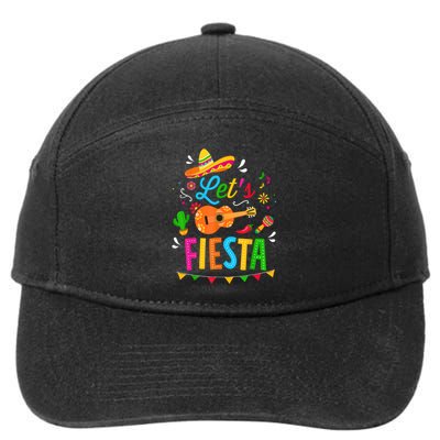 Let's Fiesta For Funny Cinco De Mayo Costume Party 7-Panel Snapback Hat