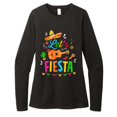 Let's Fiesta For Funny Cinco De Mayo Costume Party Womens CVC Long Sleeve Shirt