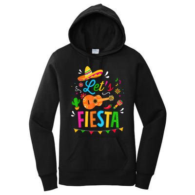 Let's Fiesta For Funny Cinco De Mayo Costume Party Women's Pullover Hoodie